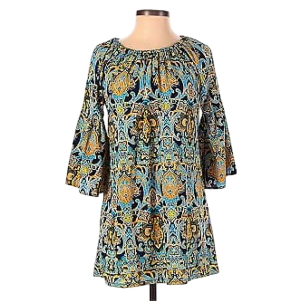 Bohemian Print Mini Dress